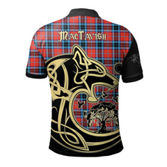 Clan MacTavish Modern Tartan Polo Shirt Viking Wolf TS22 MacTavish Modern Tartan Tartan Polo   