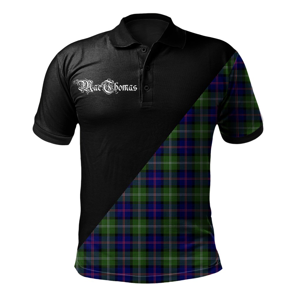 Clan MacThomas Modern Clan - Military Polo Shirt YI88 MacThomas Modern Tartan Tartan Polo   