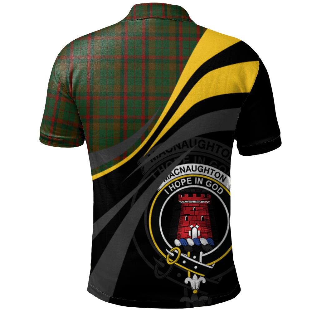 Clan Macnaughton Hunting Tartan Polo Shirt - Royal Coat Of Arms Style YD20 Macnaughton Hunting Tartan Tartan Polo   