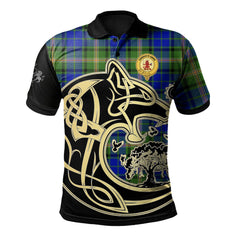 Clan Maitland Tartan Polo Shirt Viking Wolf YK98 Maitland Tartan Tartan Polo   