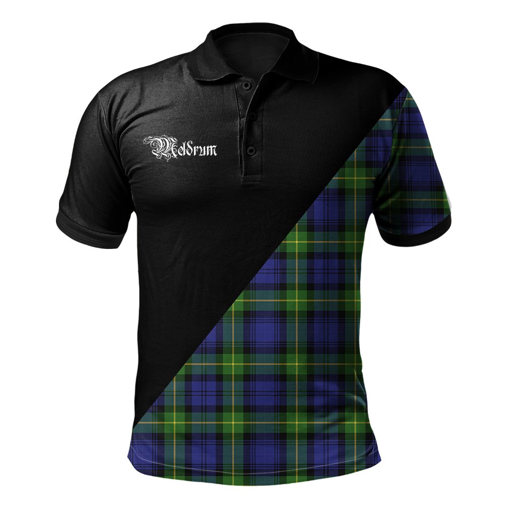 Clan Meldrum Clan - Military Polo Shirt CN60 Meldrum Tartan Tartan Polo   