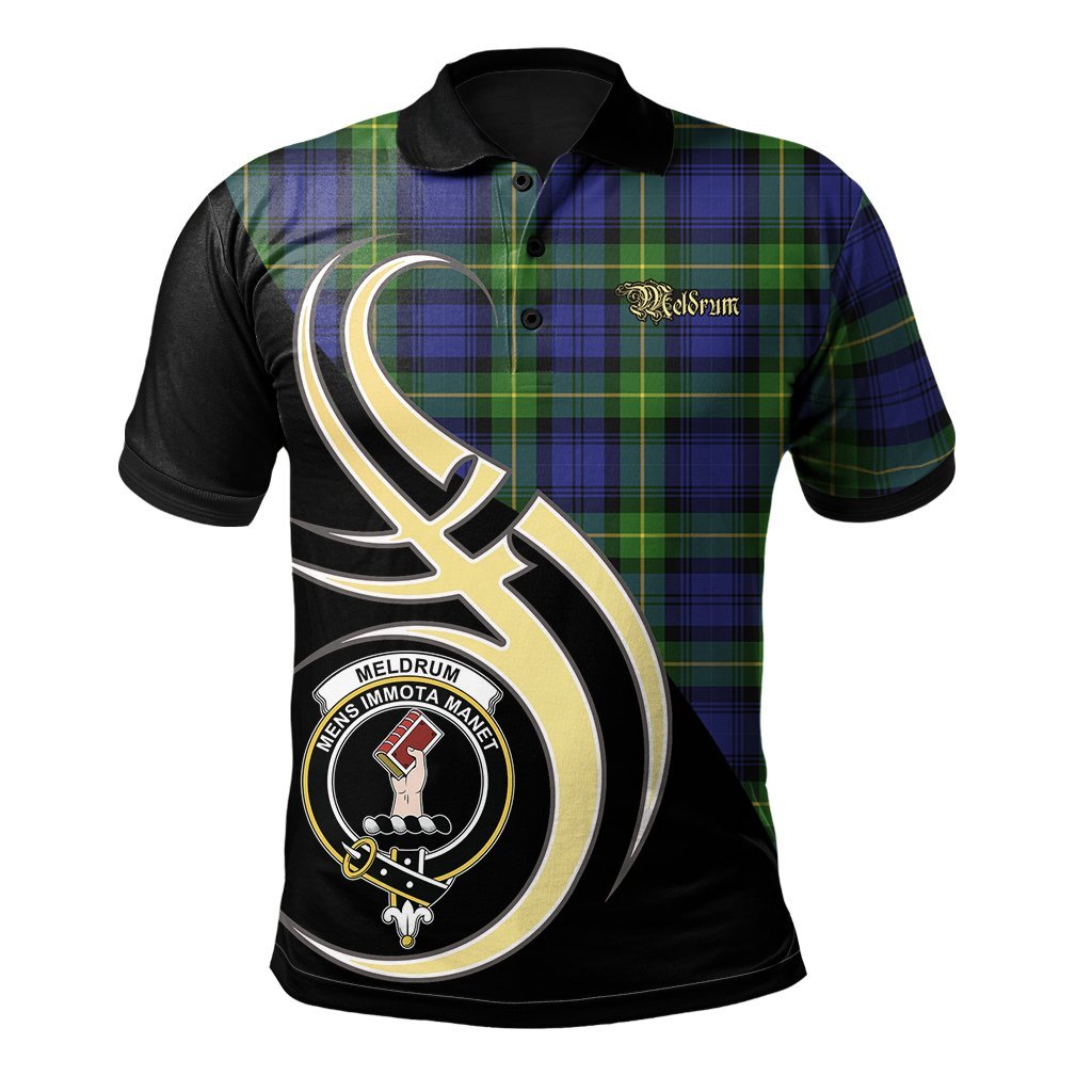 Clan Meldrum Tartan Polo Shirt - Believe In Me Style WE59 Meldrum Tartan Tartan Polo   