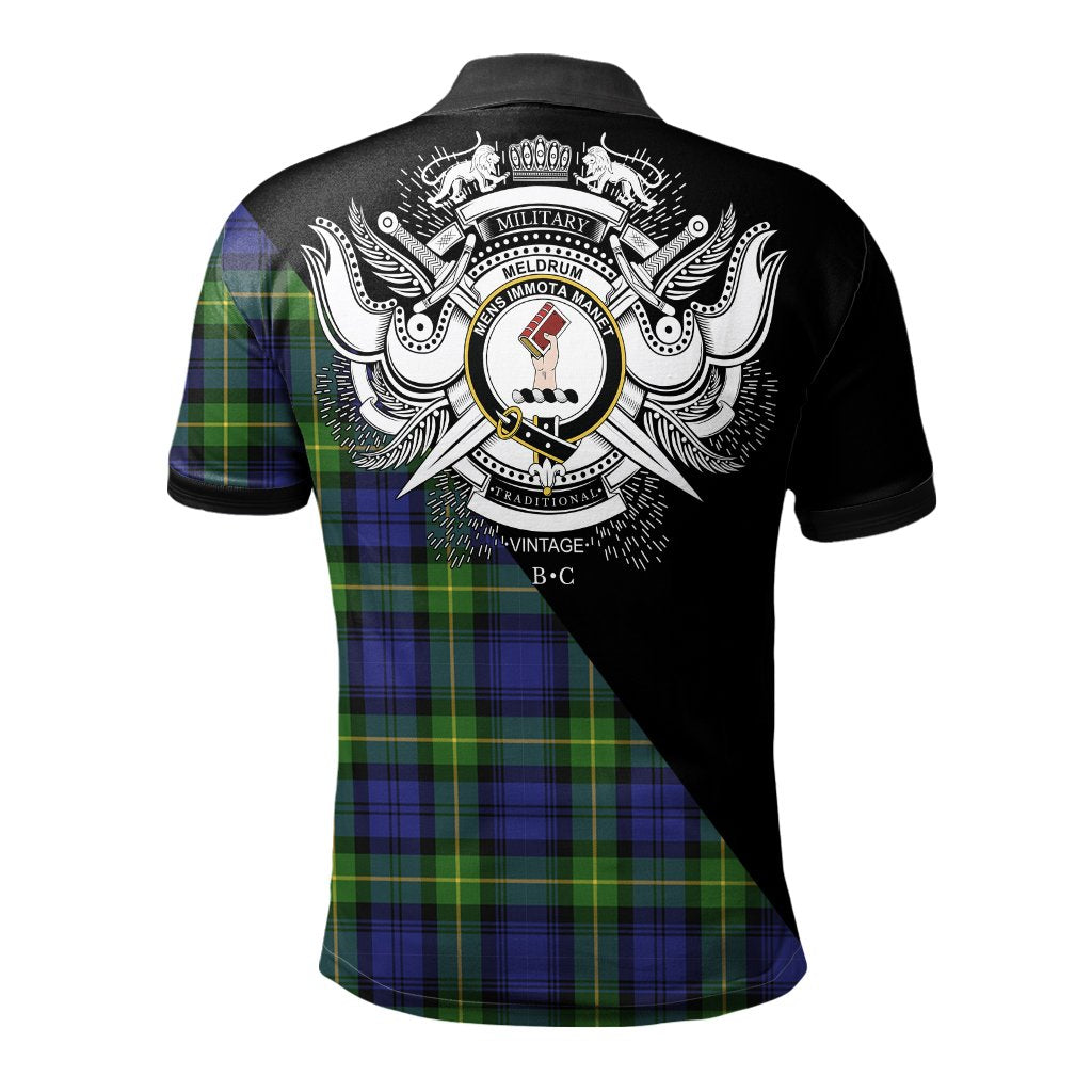 Clan Meldrum Clan - Military Polo Shirt CN60 Meldrum Tartan Tartan Polo   