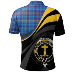 Clan Mercer Modern Tartan Polo Shirt - Royal Coat Of Arms Style RV37 Mercer Modern Tartan Tartan Polo   