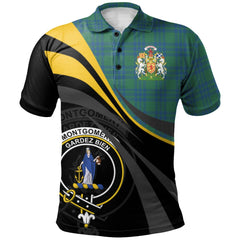 Clan Montgomery Ancient Tartan Polo Shirt - Royal Coat Of Arms Style ZR35 Montgomery Ancient Tartan Tartan Polo   