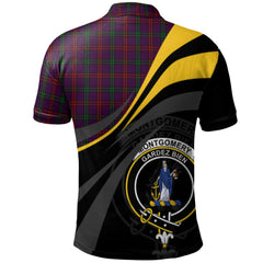 Clan Montgomery of Eglinton Tartan Polo Shirt - Royal Coat Of Arms Style GS34 Montgomery of Eglinton Tartan Tartan Polo   