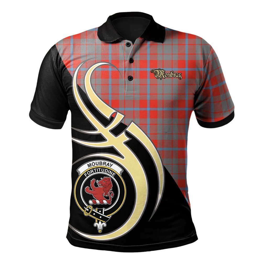 Clan Moubray Tartan Polo Shirt - Believe In Me Style ZO80 Moubray Tartan Tartan Polo   