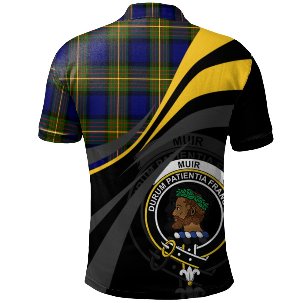 Clan Muir Tartan Polo Shirt - Royal Coat Of Arms Style XW63 Muir Tartan Tartan Polo   