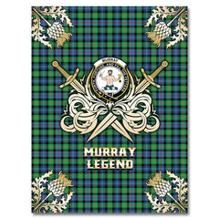 Clan Murray of Atholl Ancient Tartan Gold Courage Symbol Blanket QZ12 Clan Murray Tartan Today   