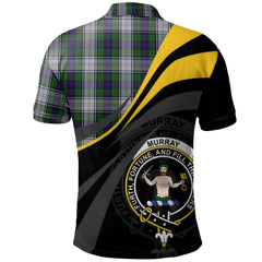 Clan Murray of Atholl Dress Tartan Polo Shirt - Royal Coat Of Arms Style RN92 Murray of Atholl Dress Tartan Tartan Polo   