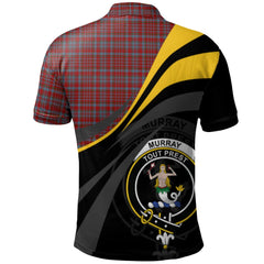 Clan Murray of Polmaise Tartan Polo Shirt - Royal Coat Of Arms Style EZ53 Murray of Polmaise Tartan Tartan Polo   