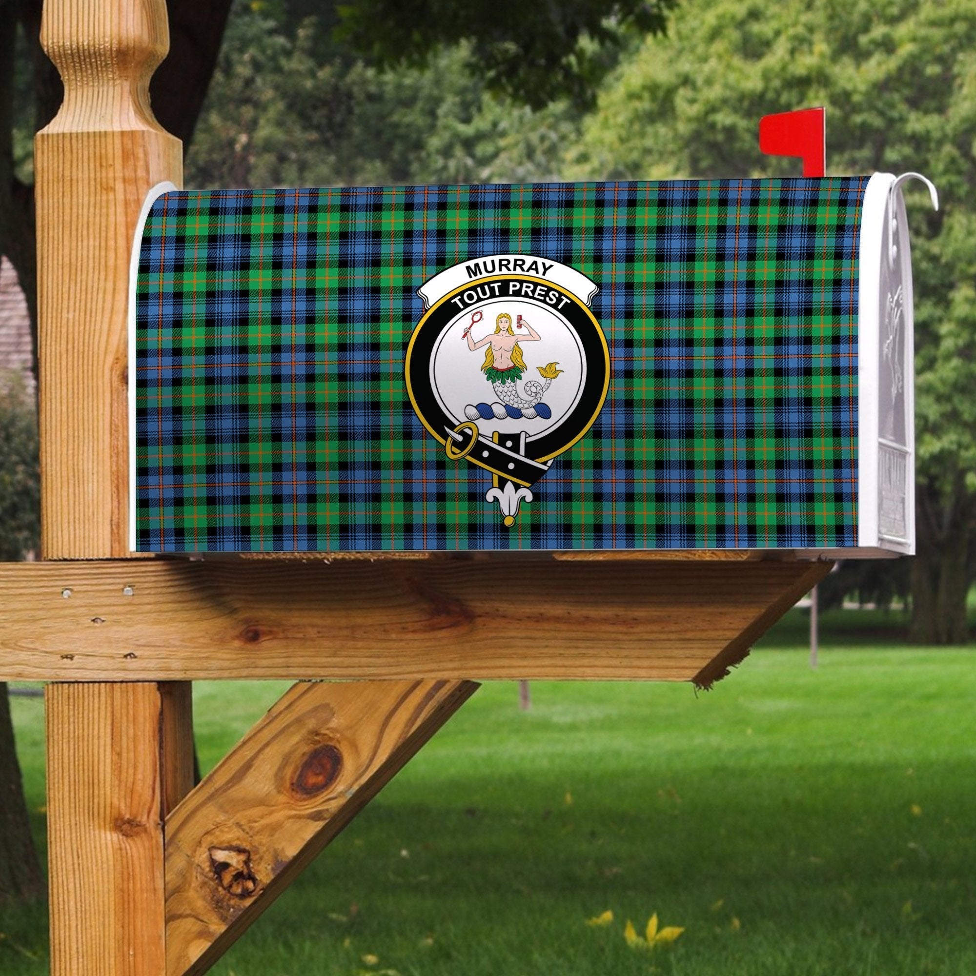 Clan Murray Of Atholl Ancient Tartan Crest Mailbox WL48 Clan Murray Tartan Today   