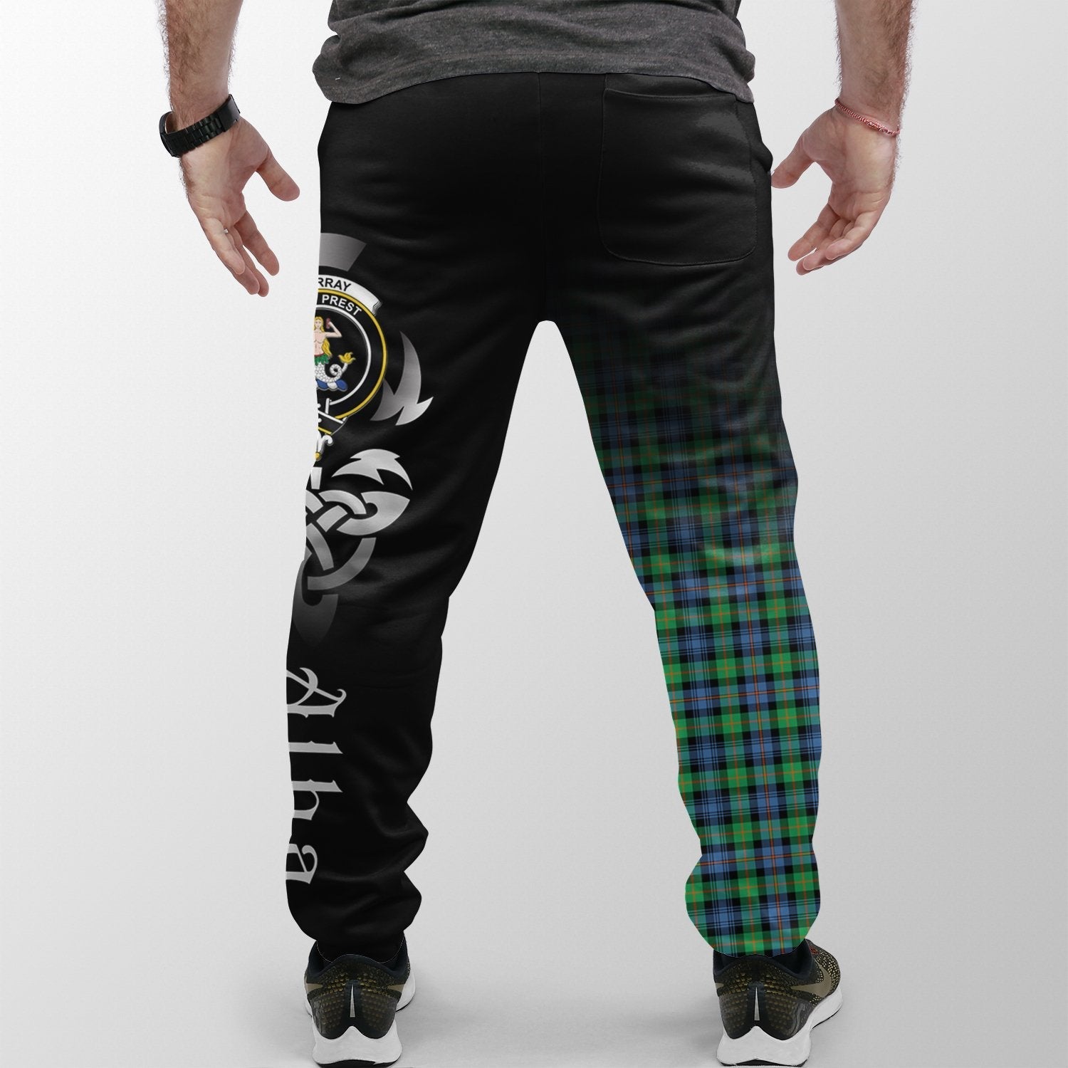 Clan Murray Of Atholl Ancient Tartan Crest Jogger Sweatpants  Alba Celtic Style YX28 Clan Murray Tartan Today   