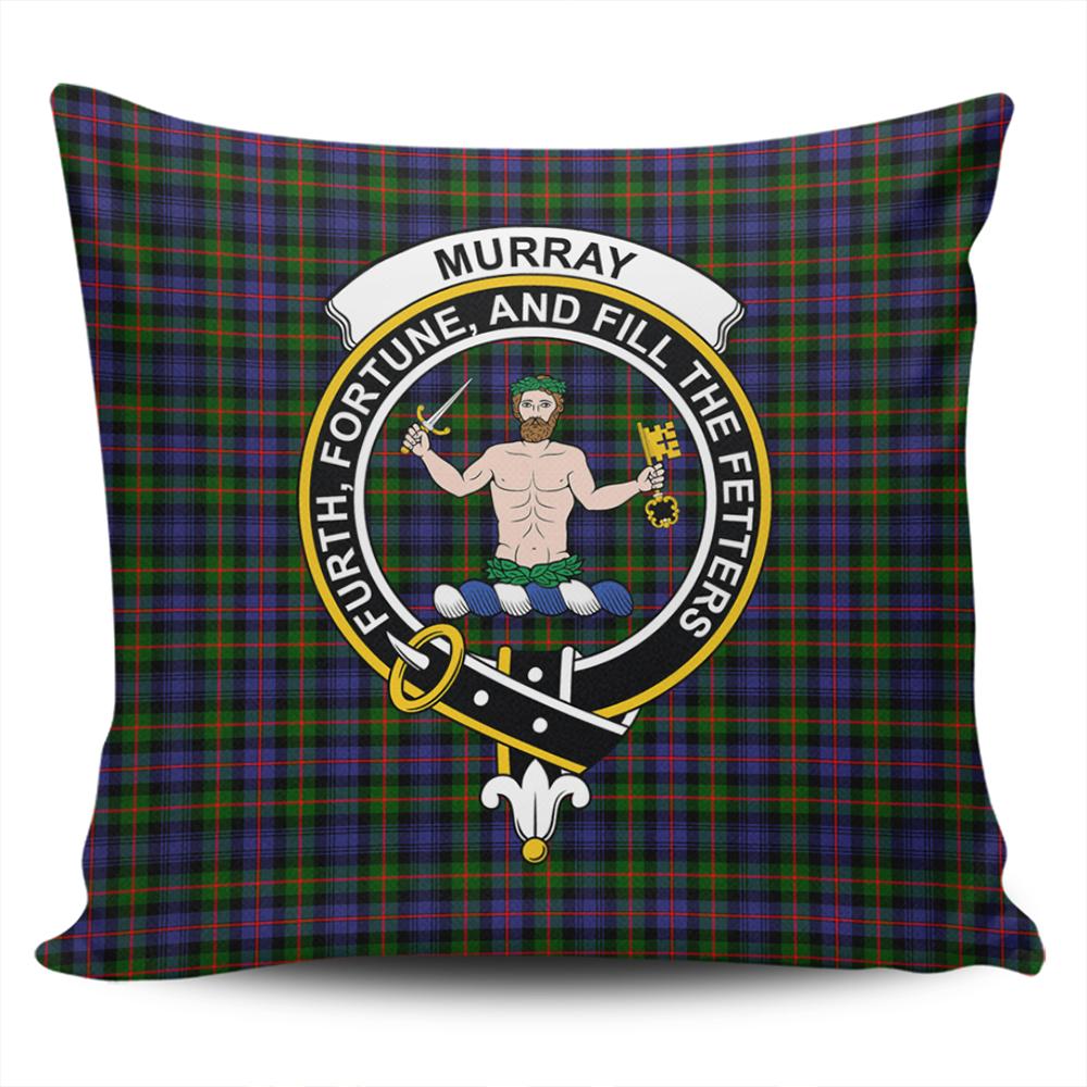 Clan Murray of Atholl Modern Tartan Crest Pillow Cover WJ91 Clan Murray Tartan Today   