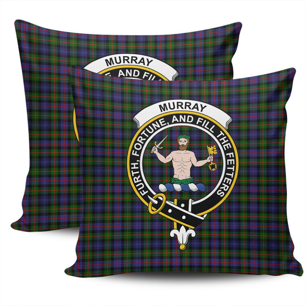 Clan Murray of Atholl Modern Tartan Crest Pillow Cover WJ91 Clan Murray Tartan Today   