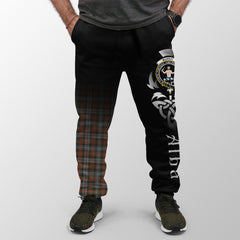 Clan Murray Of Atholl Weathered Tartan Crest Jogger Sweatpants  Alba Celtic Style LD43 Clan Murray Tartan Today   