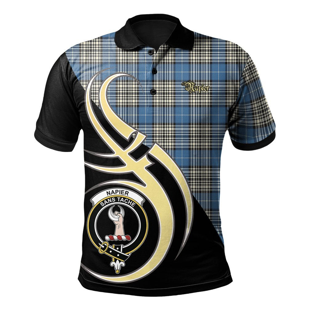 Clan Napier Ancient Tartan Polo Shirt - Believe In Me Style SQ50 Napier Ancient Tartan Tartan Polo   