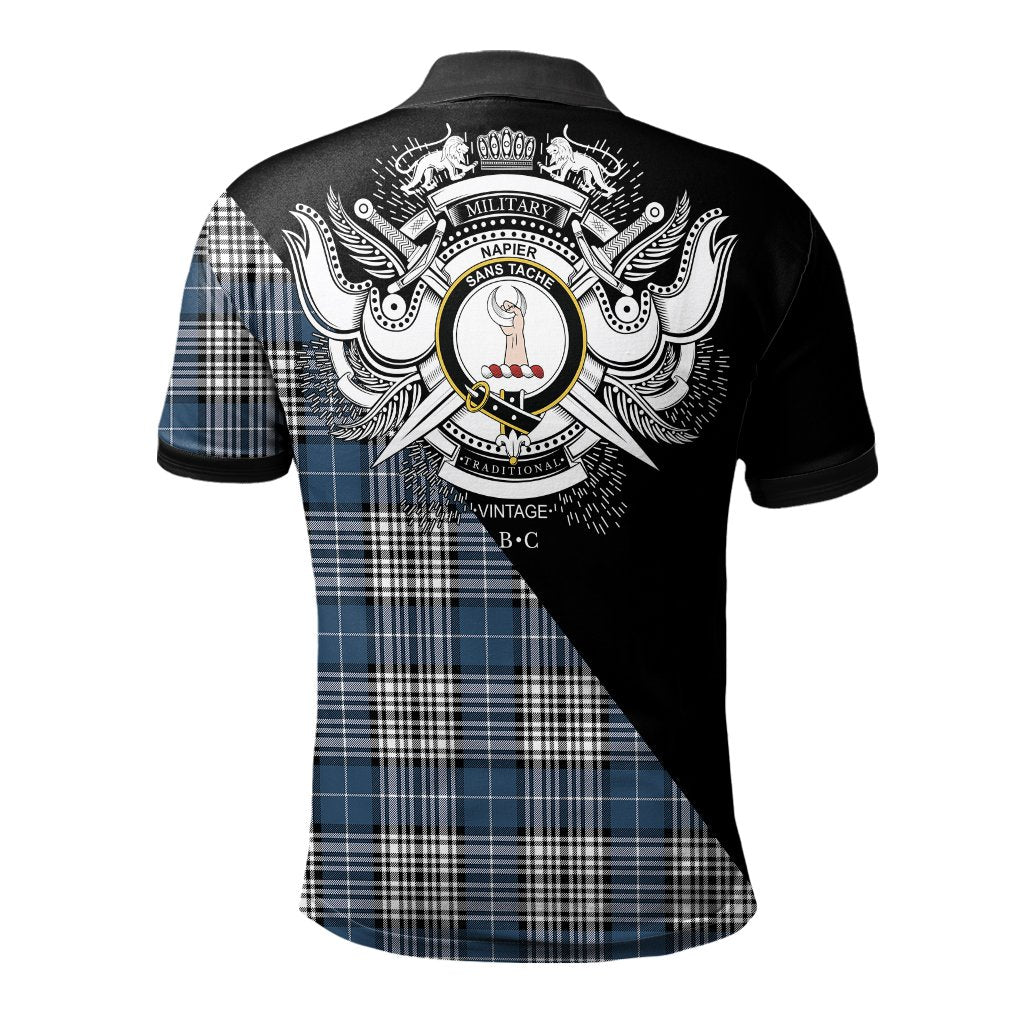 Clan Napier Modern Clan - Military Polo Shirt ID57 Napier Modern Tartan Tartan Polo   