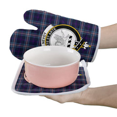 Clan Nevoy Tartan Crest Oven Mitt And Pot Holder (2 Oven Mitts + 1 Pot Holder) XR59 Clan Nevoy Tartan Today   