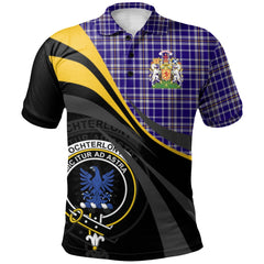 Clan Ochterlony Tartan Polo Shirt - Royal Coat Of Arms Style GK42 Ochterlony Tartan Tartan Polo   