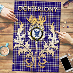 Clan Ochterlony Tartan Crest Thistle Jigsaw Puzzles Gift For Family EQ29 Clan Ochterlony/ Ochterlonie Tartan Today   