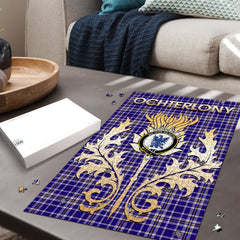 Clan Ochterlony Tartan Crest Thistle Jigsaw Puzzles Gift For Family EQ29 Clan Ochterlony/ Ochterlonie Tartan Today   