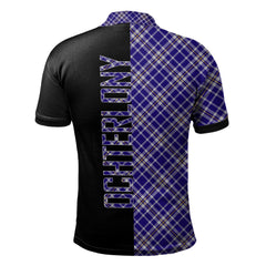 Clan Ochterlony Tartan Polo Shirt Half of Me - Cross Style FG38 Ochterlony Tartan Tartan Polo   