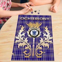 Clan Ochterlony Tartan Crest Thistle Jigsaw Puzzles Gift For Family EQ29 Clan Ochterlony/ Ochterlonie Tartan Today   