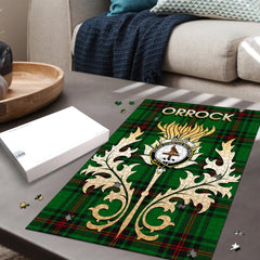 Clan Orrock Tartan Crest Thistle Jigsaw Puzzles Gift For Family GL12 Clan Orrock Tartan Today   