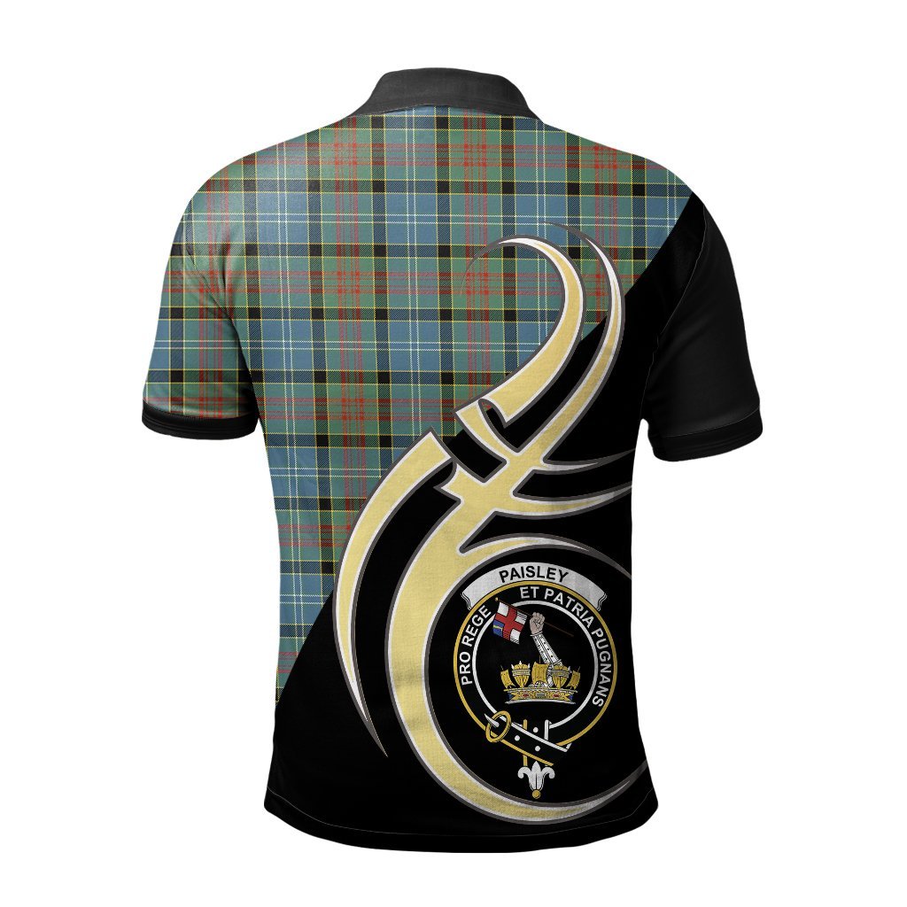 Clan Paisley Tartan Polo Shirt - Believe In Me Style EU34 Paisley Tartan Tartan Polo   