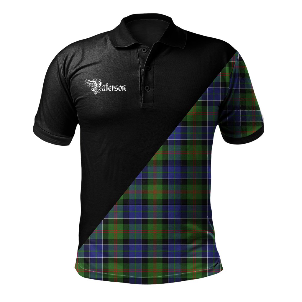 Clan Paterson Clan - Military Polo Shirt SM10 Paterson Tartan Tartan Polo   