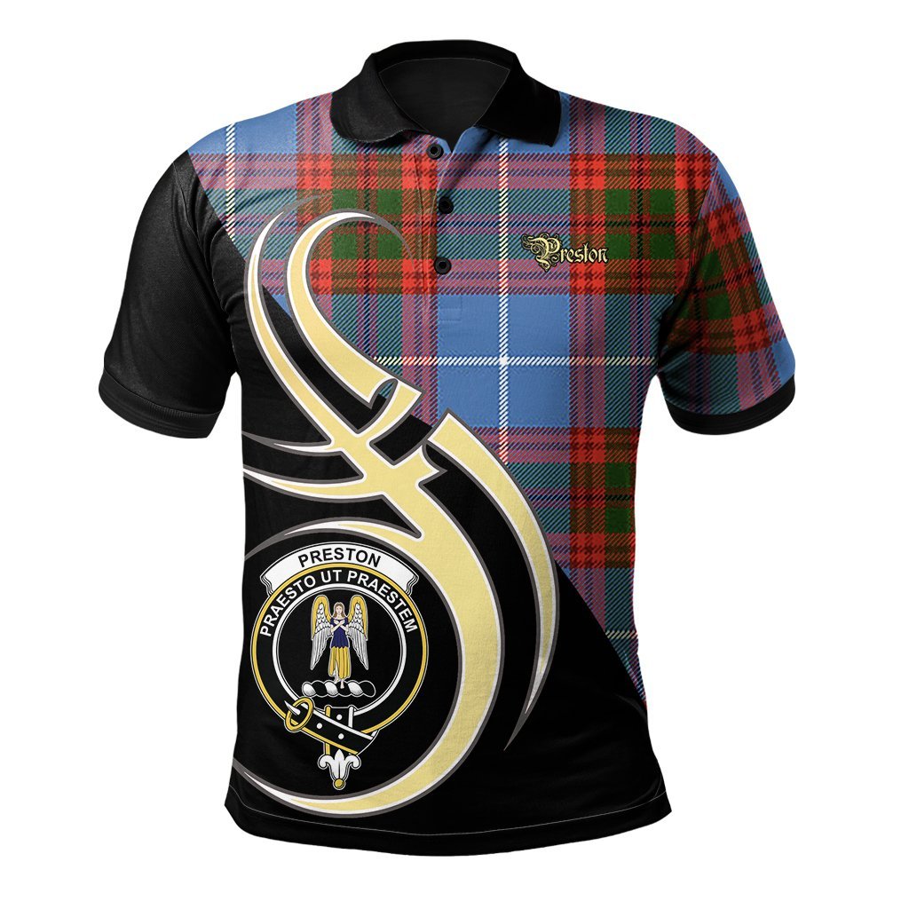 Clan Preston Tartan Polo Shirt - Believe In Me Style RB78 Preston Tartan Tartan Polo   