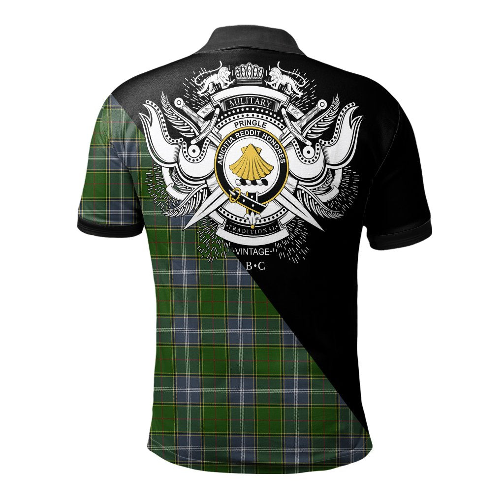 Clan Pringle Clan - Military Polo Shirt XH27 Pringle Tartan Tartan Polo   