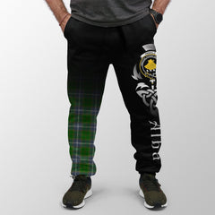 Clan Pringle Tartan Crest Jogger Sweatpants  Alba Celtic Style QG89 Clan Pringle Tartan Today   