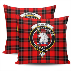 Clan Ramsay Modern Tartan Crest Pillow Cover PW64 Clan Ramsay Tartan Today   