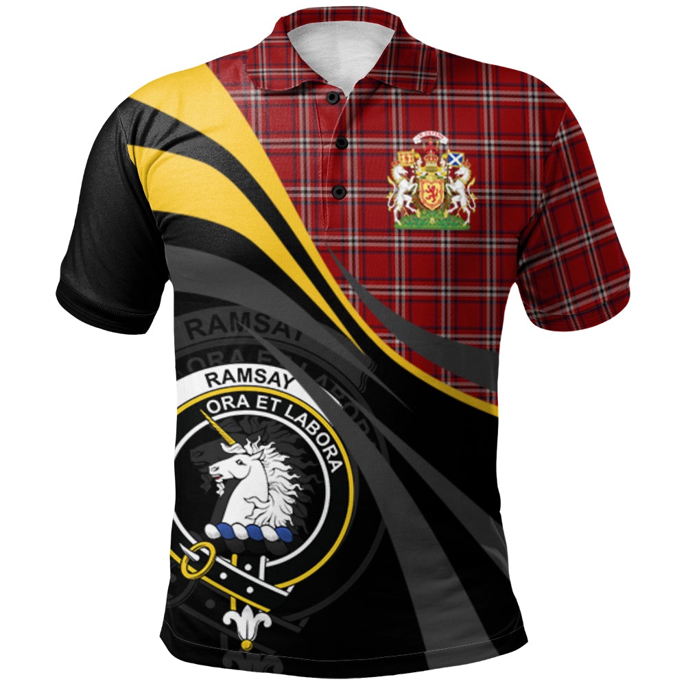 Clan Ramsay 02 Tartan Polo Shirt - Royal Coat Of Arms Style YD46 Ramsay 02 Tartan Tartan Polo   