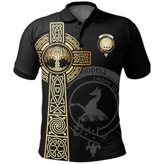 Clan Riddell Clan Unisex Polo Shirt - Celtic Tree Of Life RS41 Riddell Tartan Tartan Polo   