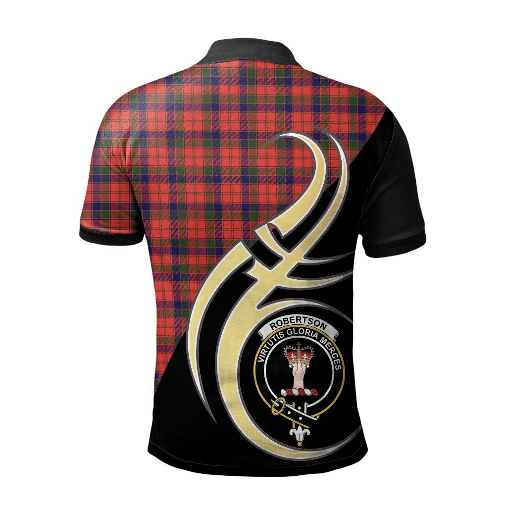 Clan Robertson Modern Tartan Polo Shirt - Believe In Me Style UR61 Robertson Modern Tartan Tartan Polo   