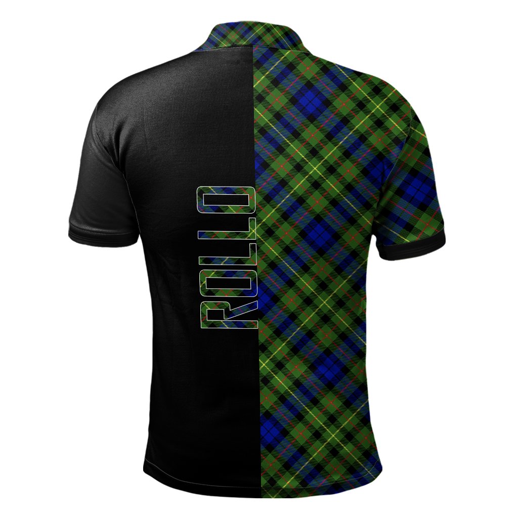 Clan Rollo Modern Tartan Polo Shirt Half of Me - Cross Style LL28 Rollo Modern Tartan Tartan Polo   