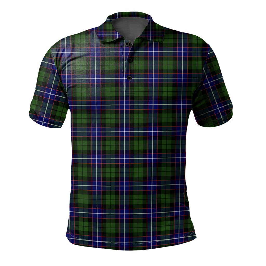 Clan Russell Modern Tartan Polo Shirt TC15 Russell Modern Tartan Tartan Polo   