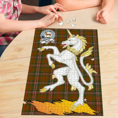 Clan Scott Brown Modern Tartan Crest Unicorn Scotland Jigsaw Puzzles Gift For Family ZP24 Clan Scott (Scott Tartan) Tartan Today   