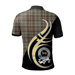 Clan Scott Green Weathered Tartan Polo Shirt - Believe In Me Style WE55 Scott Green Weathered Tartan Tartan Polo   