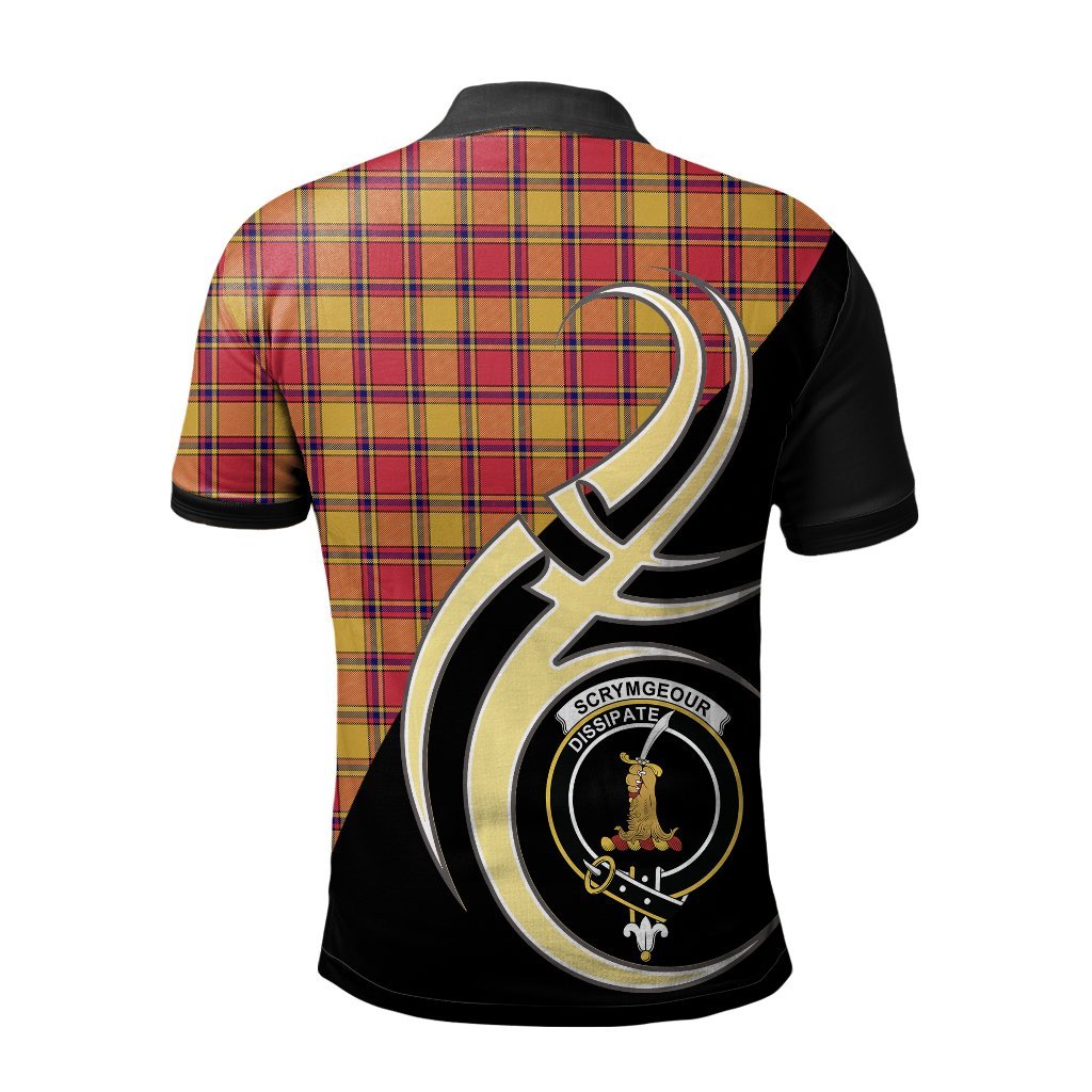 Clan Scrymgeour Tartan Polo Shirt - Believe In Me Style WG10 Scrymgeour Tartan Tartan Polo   