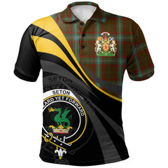 Clan Seton Hunting Tartan Polo Shirt - Royal Coat Of Arms Style FM73 Seton Hunting Tartan Tartan Polo   