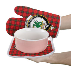 Clan Seton Modern Tartan Crest Oven Mitt And Pot Holder (2 Oven Mitts + 1 Pot Holder) XC31 Clan Seton Tartan Today   