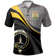 Clan Shaw Dress Tartan Polo Shirt - Royal Coat Of Arms Style WS36 Shaw Dress Tartan Tartan Polo   