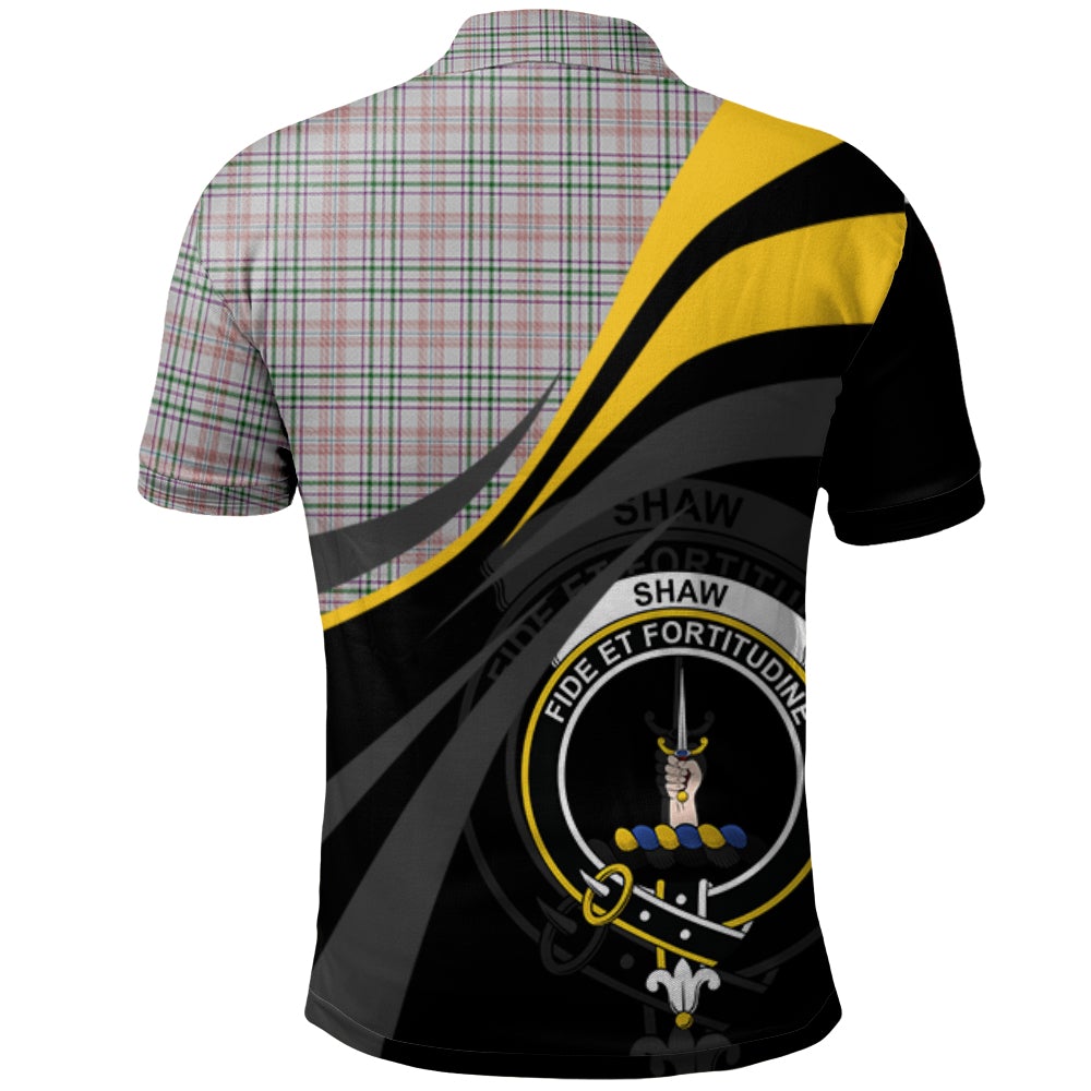 Clan Shaw Dress Tartan Polo Shirt - Royal Coat Of Arms Style WS36 Shaw Dress Tartan Tartan Polo   