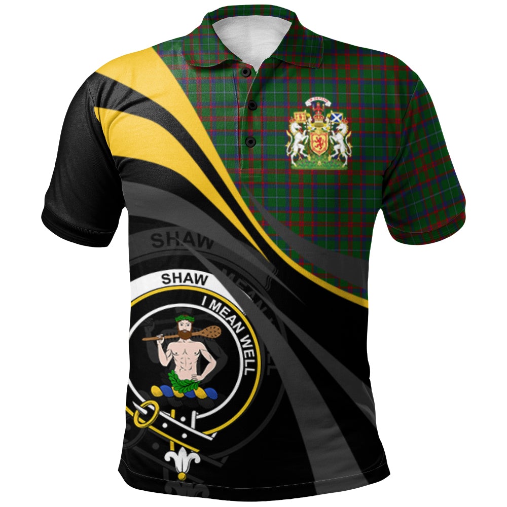 Clan Shaw of Tordarroch Green Hunting Tartan Polo Shirt - Royal Coat Of Arms Style QP60 Shaw of Tordarroch Green Hunting Tartan Tartan Polo   