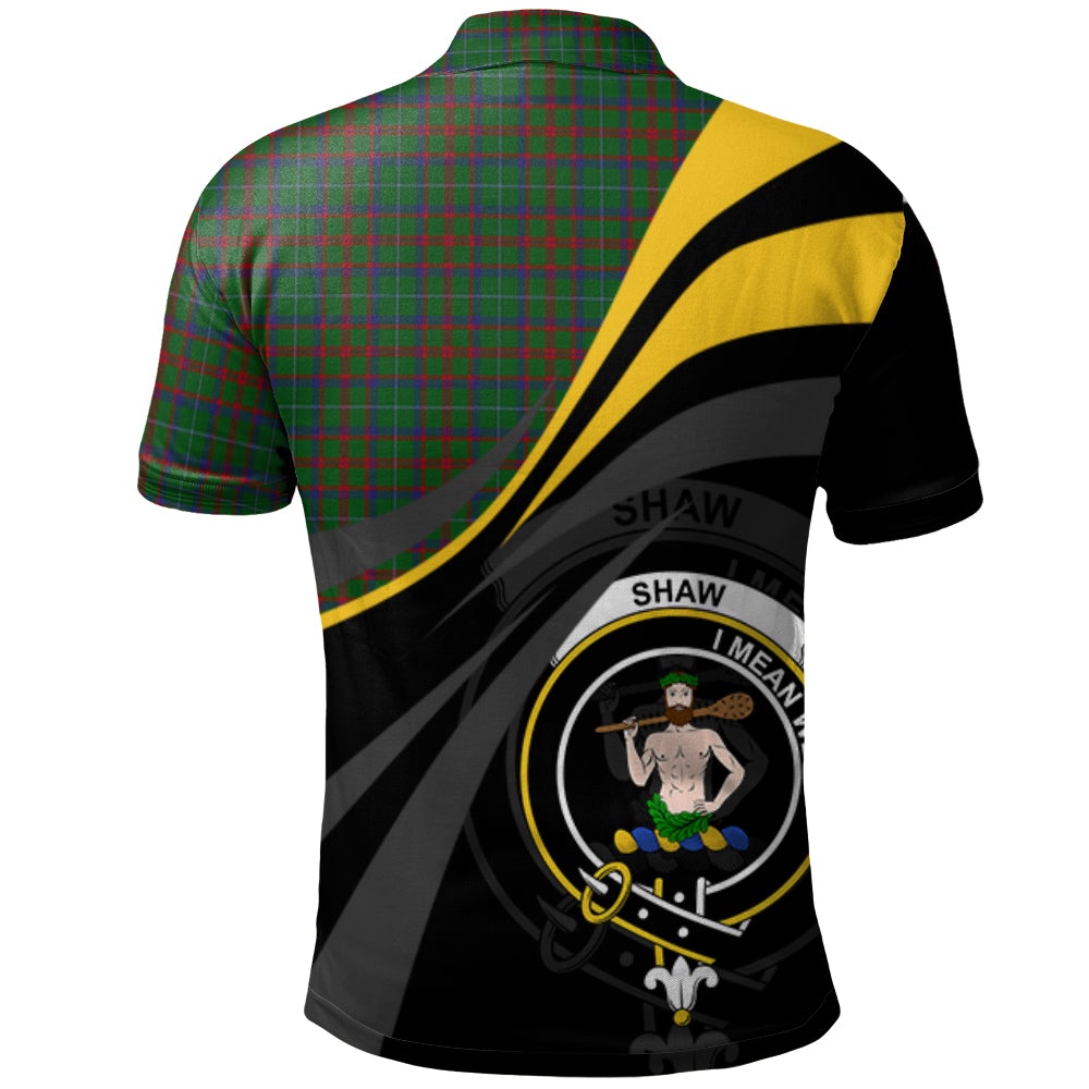 Clan Shaw of Tordarroch Green Hunting Tartan Polo Shirt - Royal Coat Of Arms Style QP60 Shaw of Tordarroch Green Hunting Tartan Tartan Polo   