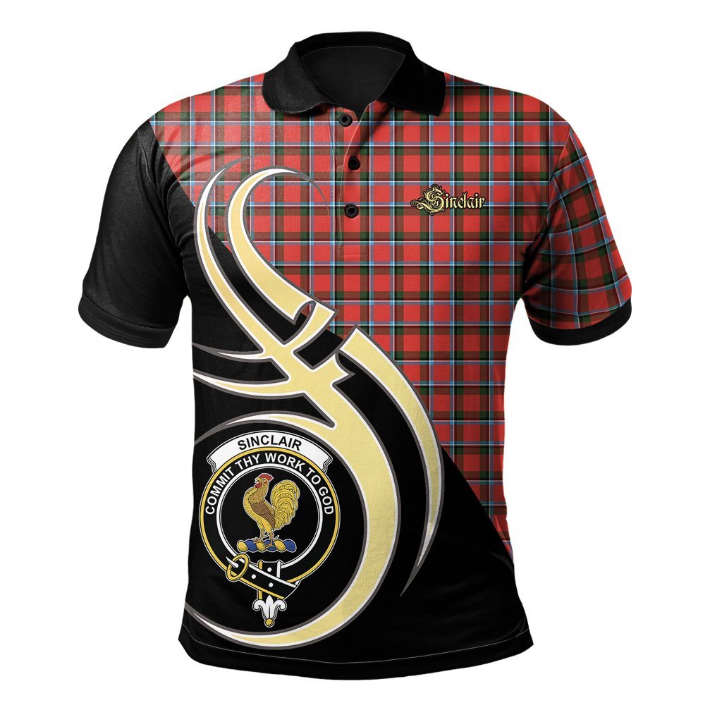 Clan Sinclair Modern Tartan Polo Shirt - Believe In Me Style YJ16 Sinclair Modern Tartan Tartan Polo   